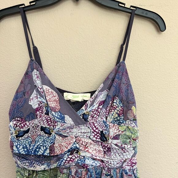 Anthropologie Staring At Stars Mini Chiffon Dress - Picture 9 of 11